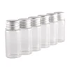 10pcs 10ml 22*50mm Clear Glass Bottles with Aluminum Caps Tiny Empty Glass Jars DIY Crafts Vials Tiny Glass Jars 4