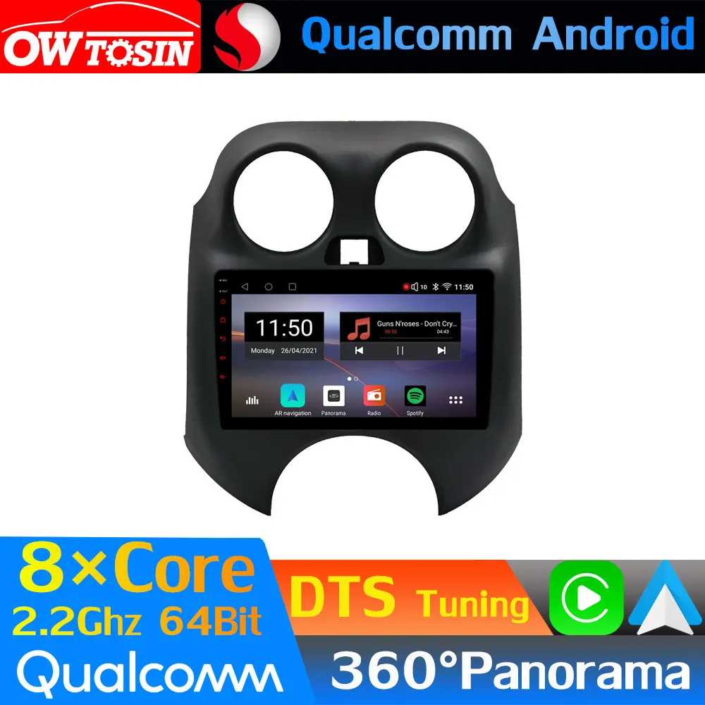 Qualcomm 8Core Android Car Media For Nissan March K13 Versa Renault Pulse 2010-2013 GPS 360 Camera Radio CarPlay DTS HIFI DSP 4G |