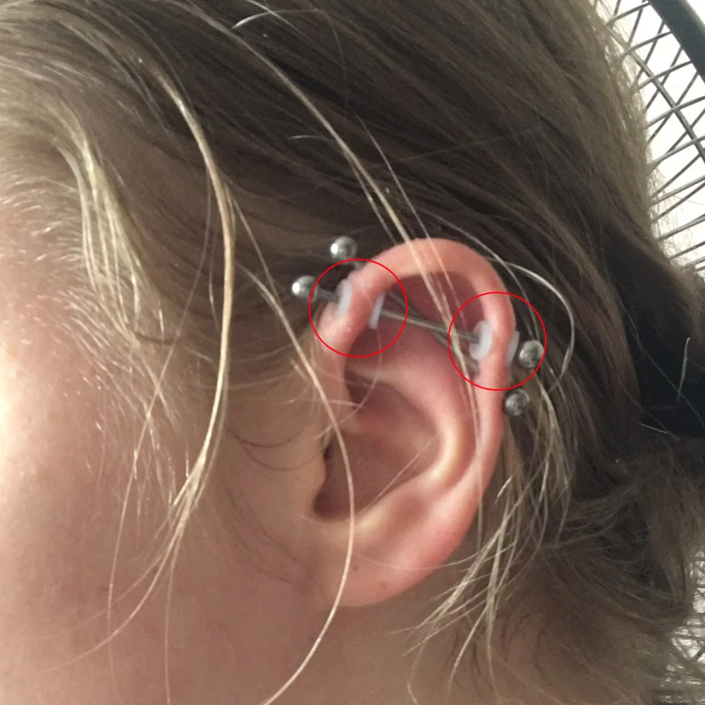 Kridzisw Set Di 15 Paia Orecchini A Lobo Trasparenti 20G (0,8mm) In Plastica Ipoallergenica - Con Gomme Siliconiche E Fermi, Per Uomo E Donna - 2