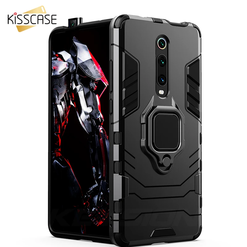 

KISSCASE Shockproof Armor Case For Xiaomi mi 9t Pro Mi 9 8 Stand Holder Car Ring Phone Funda for Xiaomi Redmi Note 7 4X K20 Pro