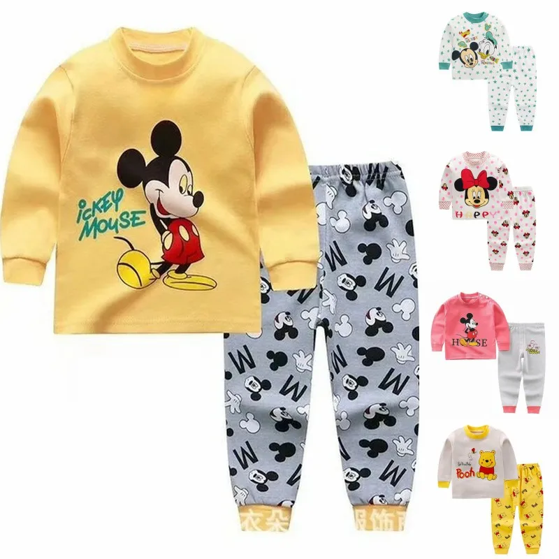 2021 New Winter Baby Clothes Suit Cotton Newborn Boy Girl 2PCS Pajamas Unisex Children's Clothing 0-2Y | Детская одежда и