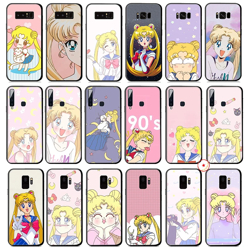 Мягкий силиконовый чехол Sailor Moon для samsung Galaxy S10 S10e S9 S8 Plus S7 Edge Note 10 9 8 |