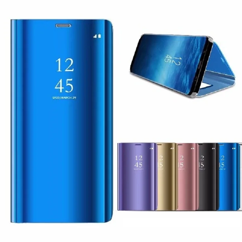 Прозрачный умный чехол-книжка для Samsung Galaxy A30 A40 A10 A20 A50 A70 M20 M10 M30 J4 J6 J8 A3 A5 A6 2018 A8 Plus S9