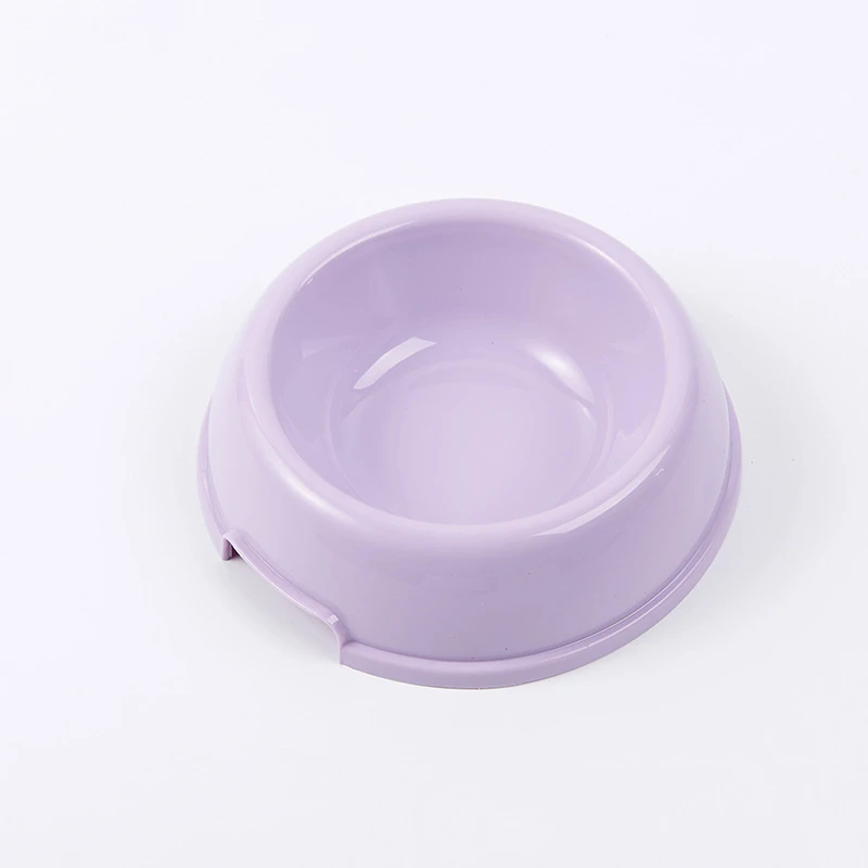 purple 4 цвета миски для кошек и собак утолщенные миски для еды для собак безопасные нетоксичные кормушки для собачий контейнер для еды крепкие кормушки для домашних животных - Цвет: purple