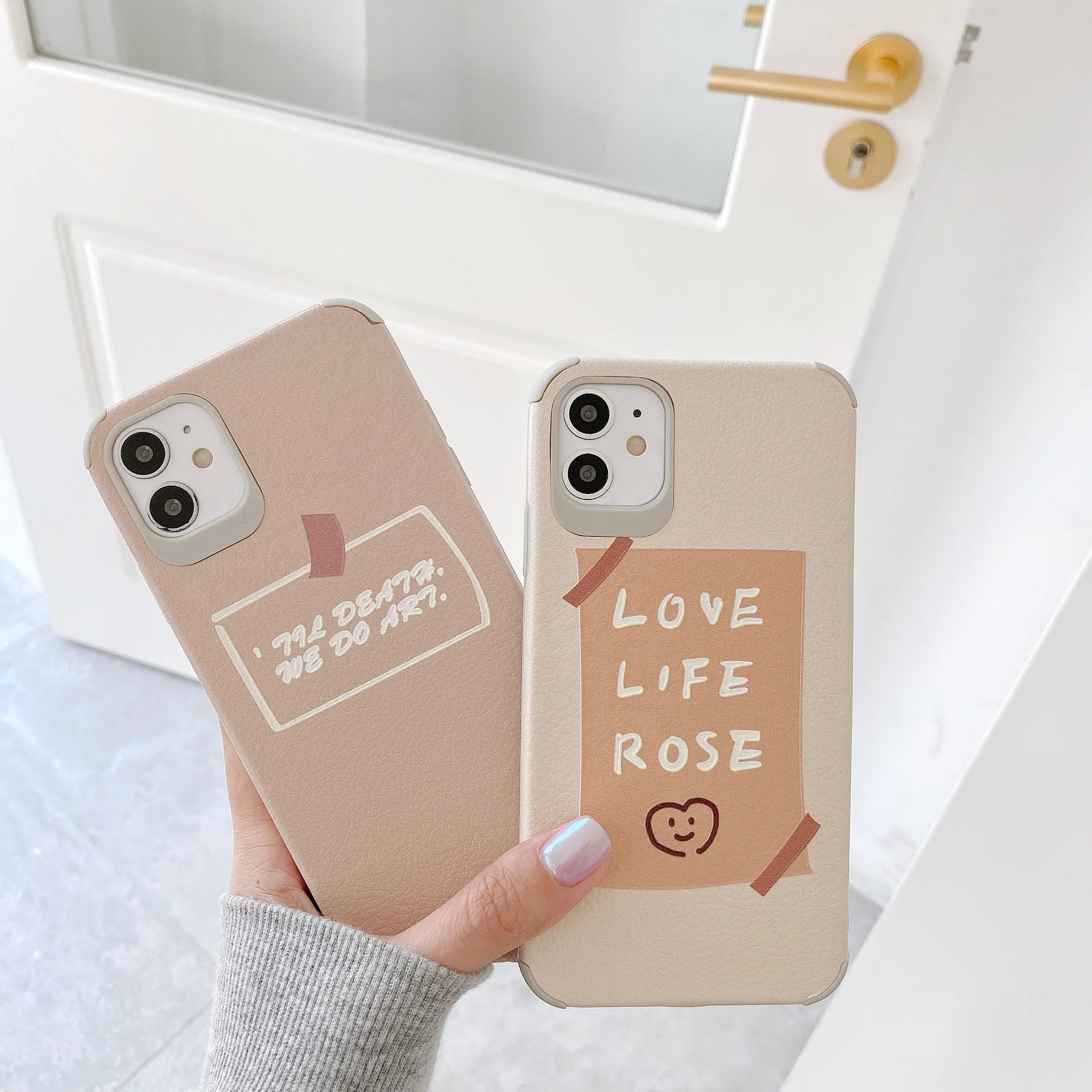

Embossing Retro art an fashion Simple cute Phone Case For iPhone 11 Pro Max XR Xs Max X 7 7 Plus 8 8 Plus SE case silicone cover