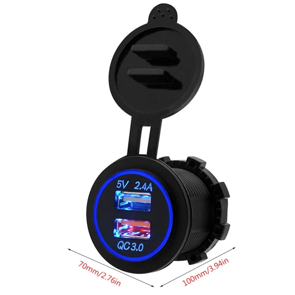 CS-723A1Automobile мотоцикл модифицированный мотоцикл автомобильное Usb зарядное устройство водонепроницаемый мобильный телефон автомобильное зарядное устройство прикуриватель