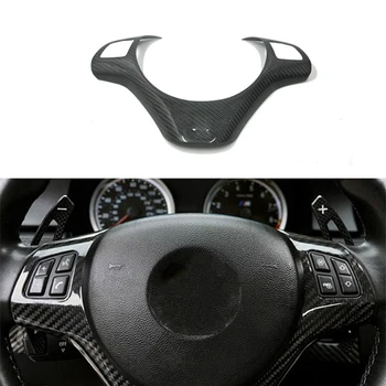 

Car Steering Wheel Panel Cover Carbon Fiber Frame Cover Trim For-BMW 3 Series E92 E93 M3 2007-2013