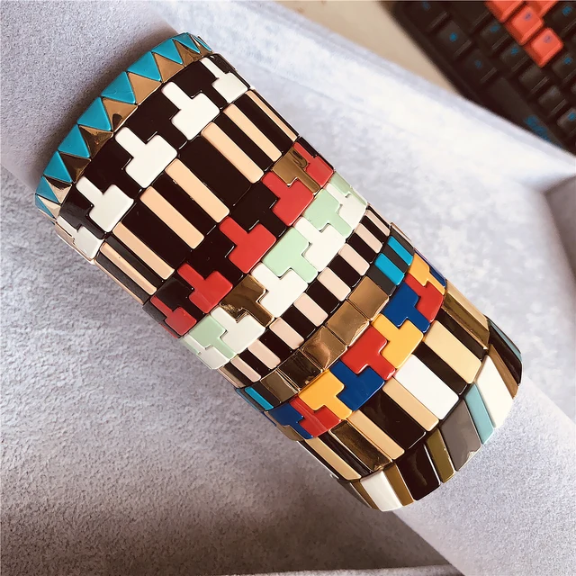 Women’s Adjustable Enamel Bracelet