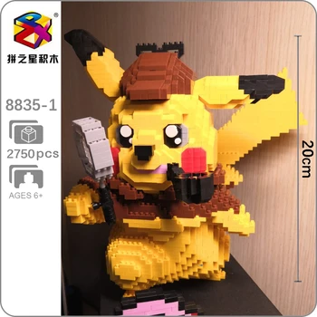 

2750pcs Detective Pikachu DIY 3D Model Small Mini Diamond Blocks Building Toys for Children no Box
