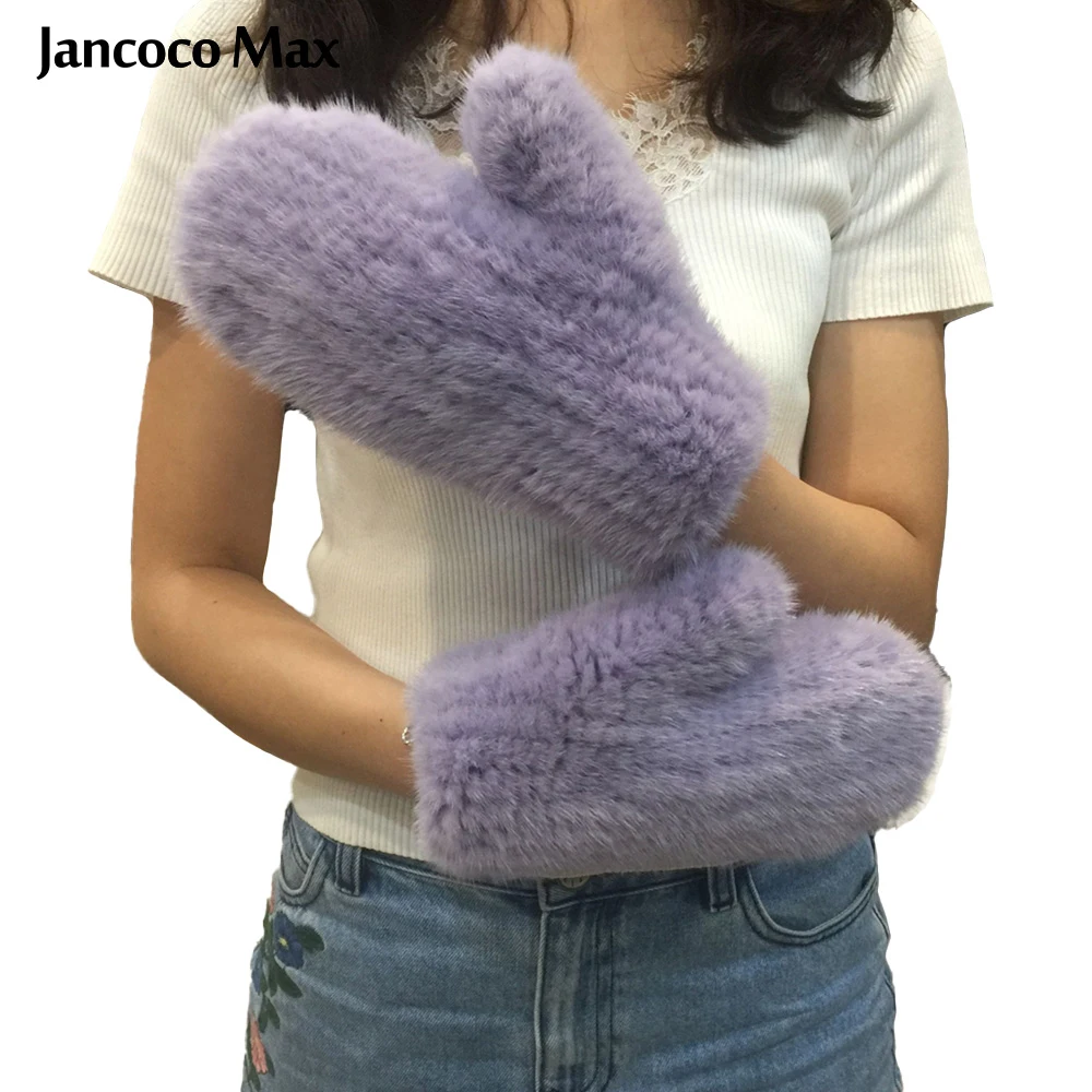 Jancoco Max новые перчатки из натурального меха норки зимние теплые женские модные