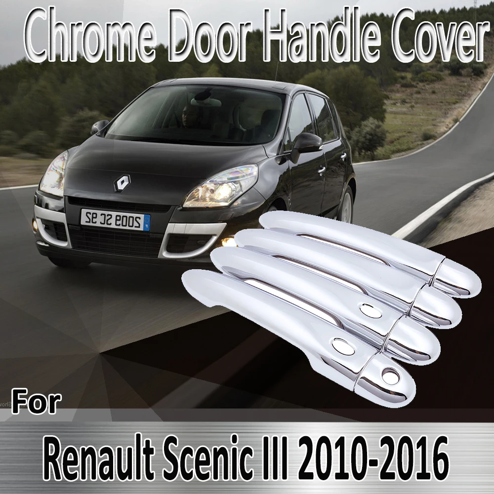 Стикеры для Renault Grand Scenic III XMOD 2010 ~ 2016 Декоративные Хромированные наклейки на