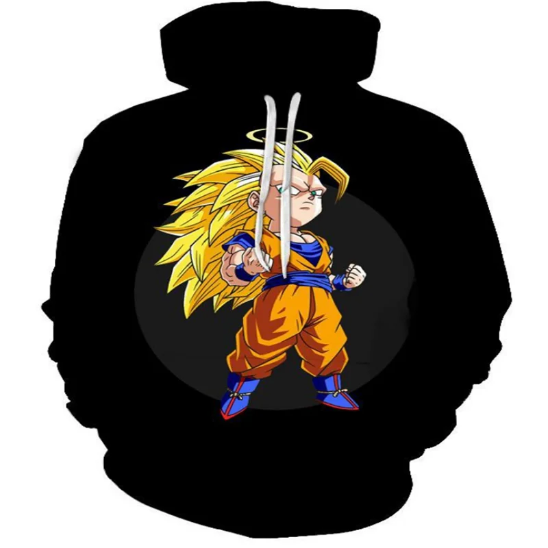 3D Dragon Ball Z Детская толстовка с Гоку для мужчин Супер saiyans Толстовка DBZ Vegeta Повседневный пуловер для мужчин и wo мужчин забавная толстовка с капюшоном