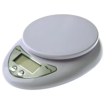 

HOT-High Quality Kitchen Good Helper Digital Kitchen Food Diet Postal Scale 5kg White