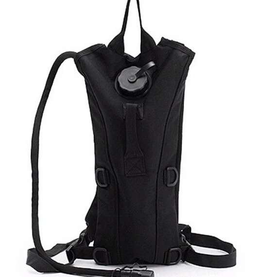 Black ТПУ 2.5L сумка для воды Molle сумка для воды гидратационный Рюкзак Военная Тактическая водонепроницаемая сумка с мочевым пузырем для пешего туризма альпинизма велоспорта - Цвет: Black