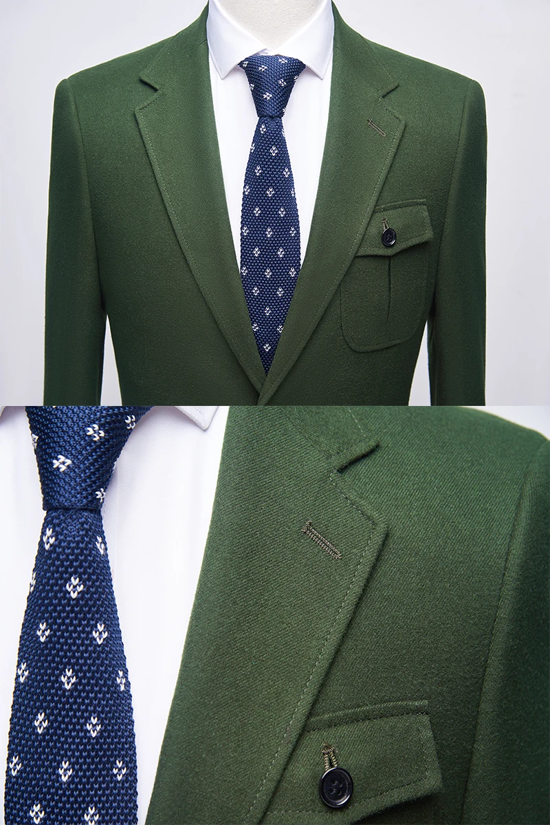 Men's Boutique Suit Slim Fit Wedding Suits for Men High Quality Wedding Business Formal Suits Elegant Two Piece Set