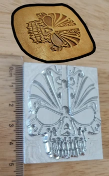 

Hand-work unique design Skull pattern leather working tools carving punches stamp craft tools