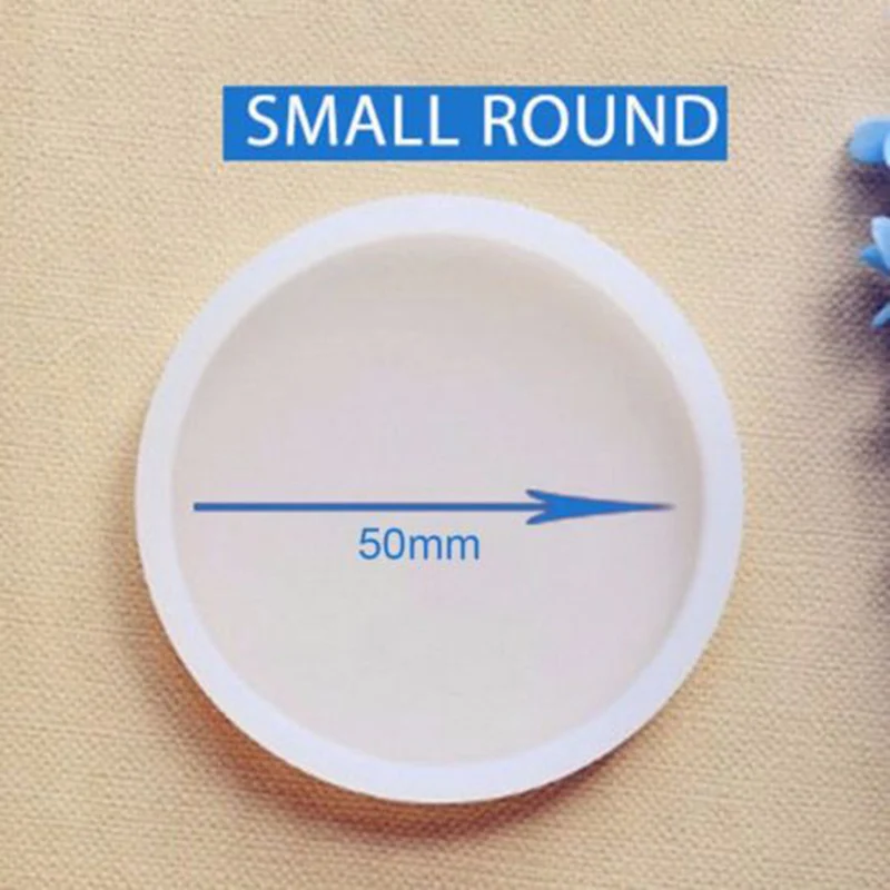 Small round 6 типов силиконовых прозрачных форм Полимерная глина-смола литье ремесло ювелирных изделий DIY Плесень - Цвет: Small round