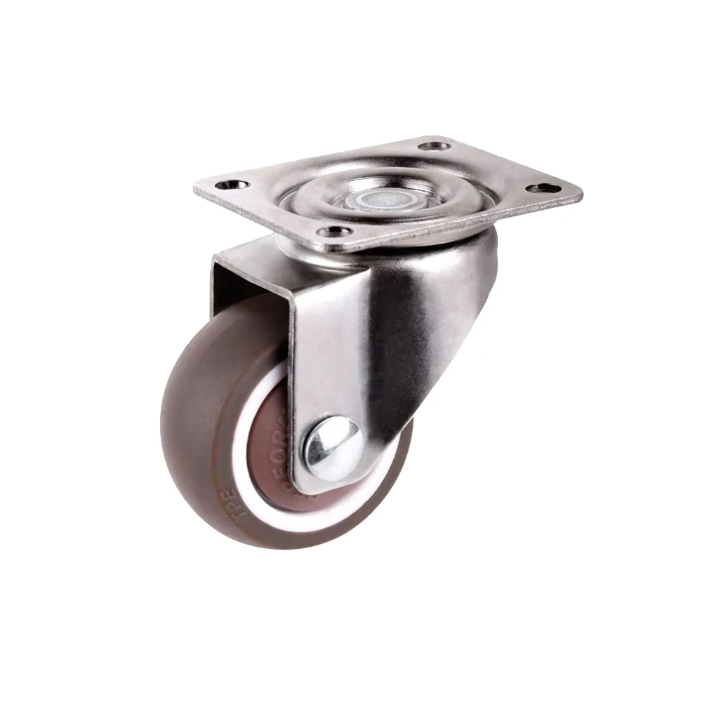 

Mini small casters,diameter 1inch/25mmTPE rubber,Super mute wheels,bear 20kg/pcs,For bookcase drawer Flower racks