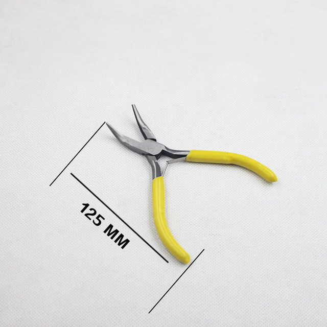 Mini Jewelry Pliers Set DIY Jewelry Making and Fixing Tools Pink Handle with Scissors, Copper Wire Cutting, Oblique Pliers
