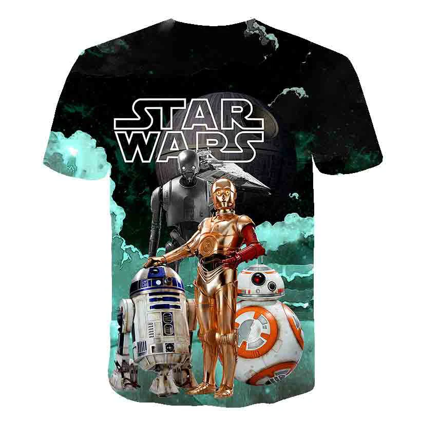 kids T-shirt for the Star Wars cartoon costume movie.Harajuku children funny T-shirt, hot sale boys and girls tops