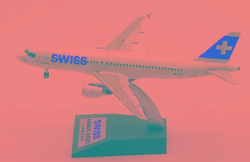 Модель самолета JFOX SWISS AIRBUS A320 HB-IJK 1/200