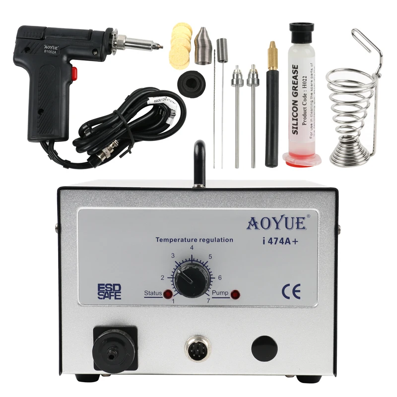 AOYUE I474A+ Electric Vacuum Pump Soldering Station Sucker Desoldering Gun CE Certification | Инструменты