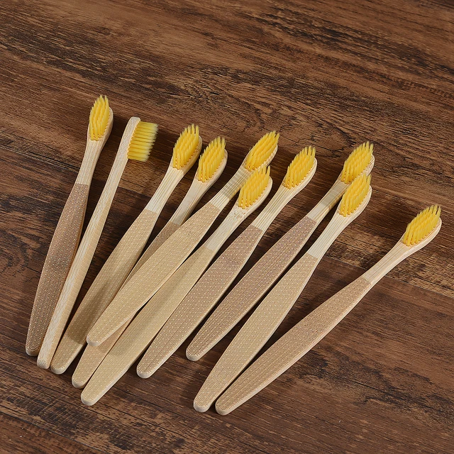 New Wave Pattern Bamboo Toothbrush