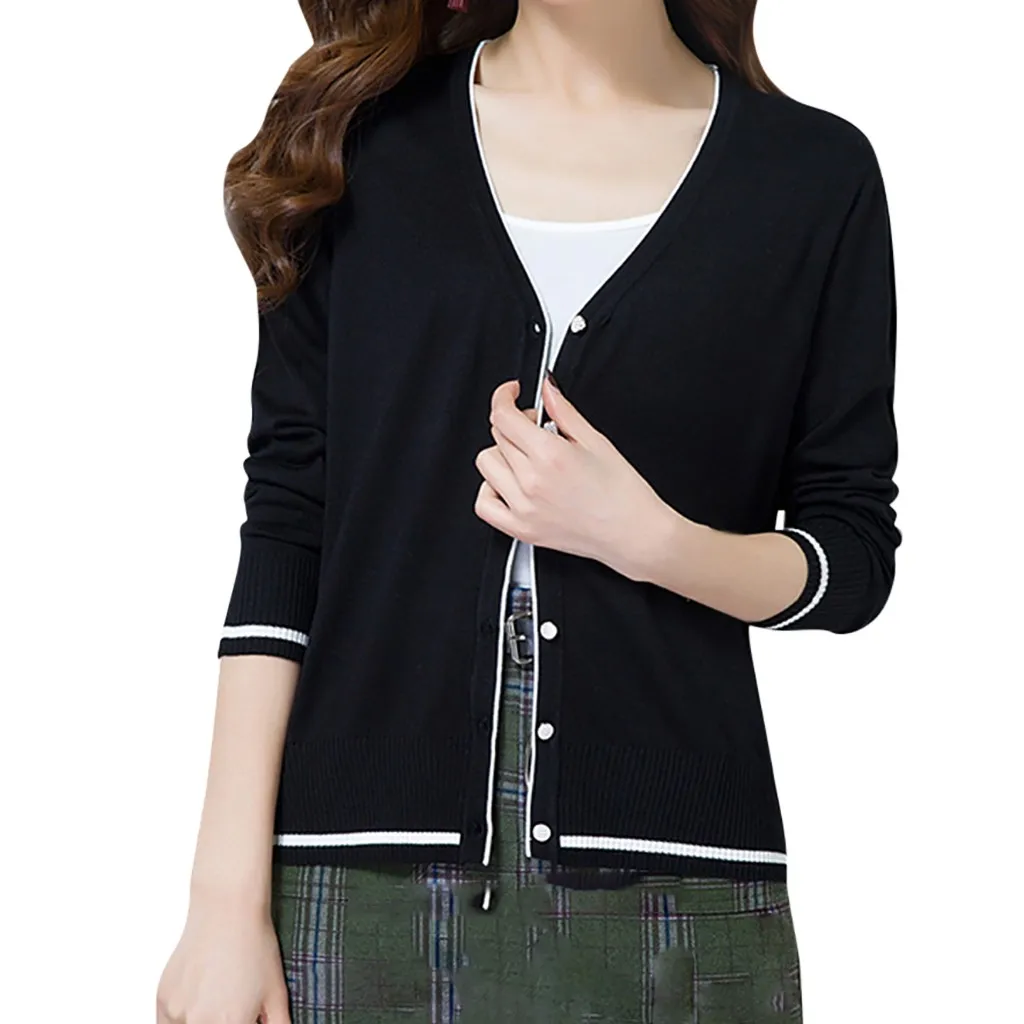 Lady Fashion Women Cardigan Top Knitting Long Sleeve Blouse Loose Coat pull femme nouveaute winter clothes women Autumn