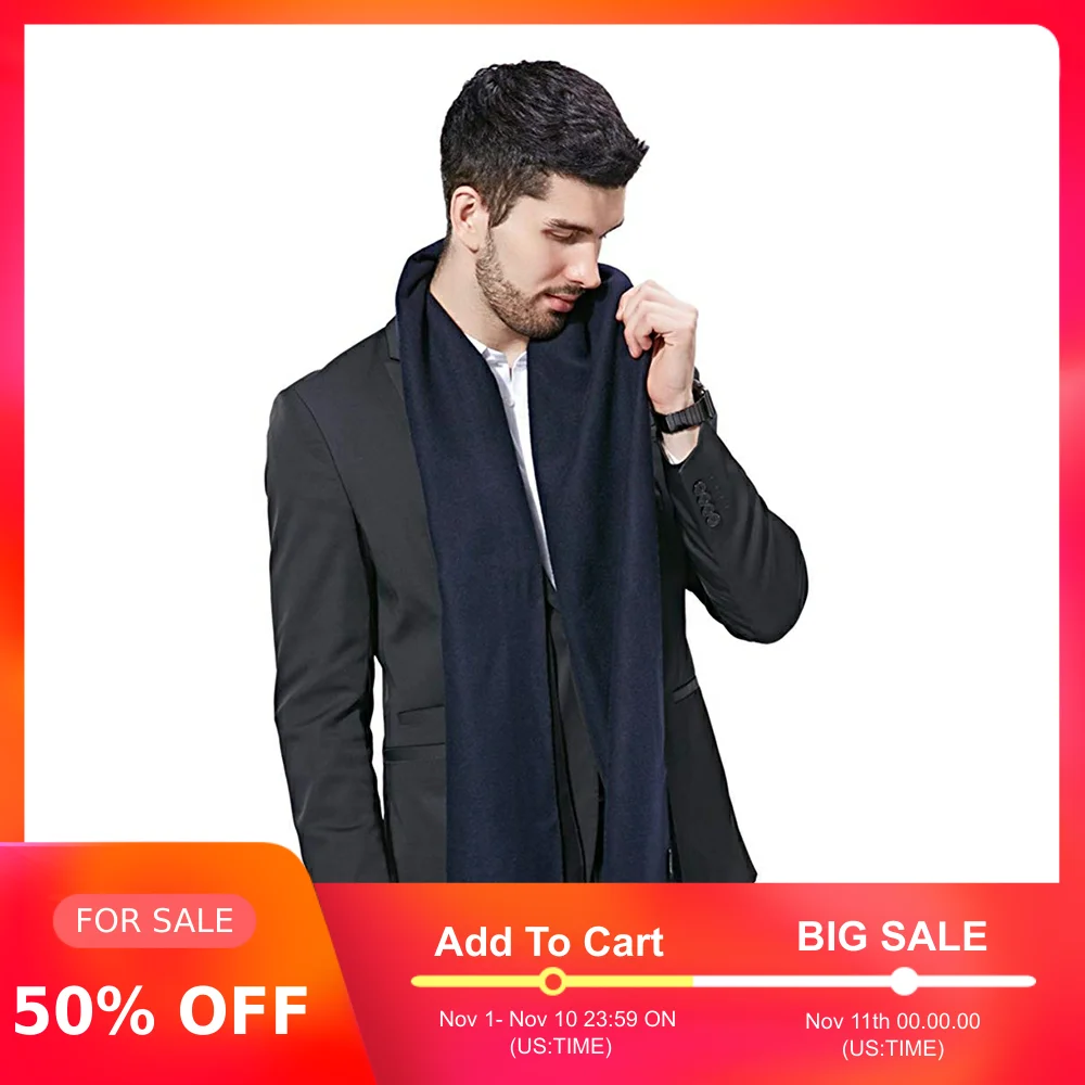 Tanie Zimowy szalik kaszmirowy dla mężczyzn ciepła wełna rosyjski szal szale ciepły bawełniany luksusowy marka tassel czarny koc dżentelmen prezent