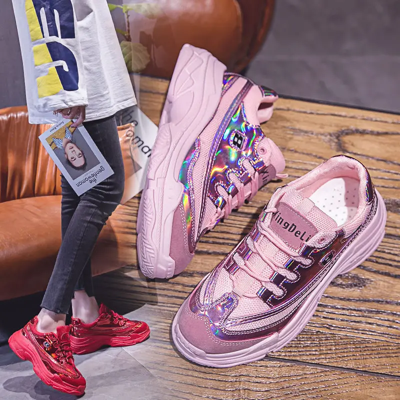 

INS Online Celebrity Athletic Shoes Women's 2019 New Style Summer Students Korean-style Mesh Shoes Flat Casual Breathable Runnin