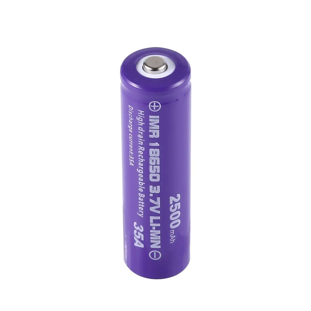 1 шт. 18650 литий-ионный аккумулятор 2500Mah большой Ёмкость 3,7 V Перезаряжаемые Батарея для Led фонарь Фонари синего цвета Фонарь Батареи