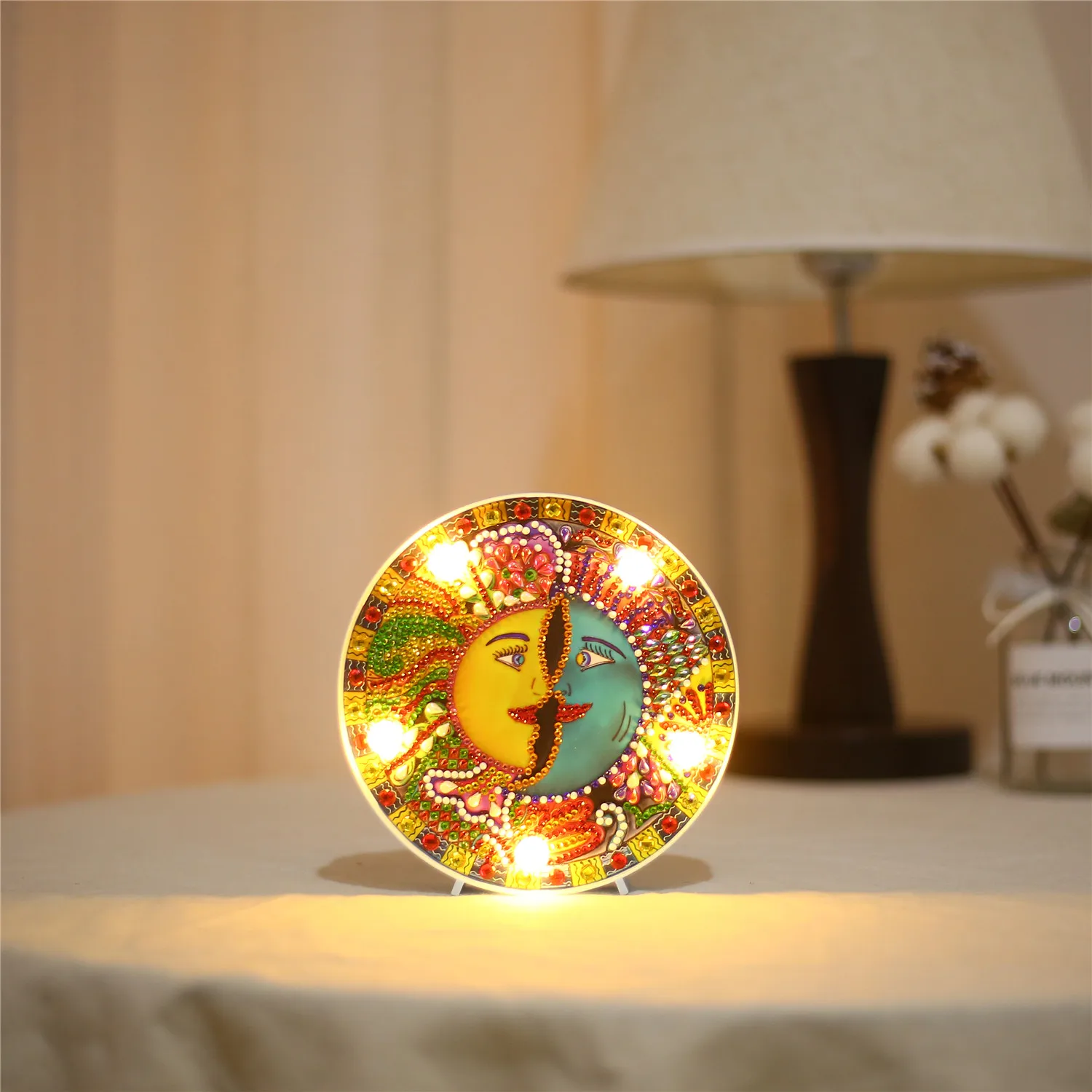 LED-ZXD011 5D DIY Алмазная картина светодиодный светильник Снеговик специальная форма мозаика вышивка Сова незавершенный набор Рождественский подарок WHH - Цвет: LED-ZXD011