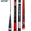 Goture 1/9 puissance canne à pêche télescopique Fiber de carbone 3.6m3.9m 4.5m 5.4m 6.3m Superhard main pôle Tenkara carpe ruisseau canne à pêche ► Photo 1/6