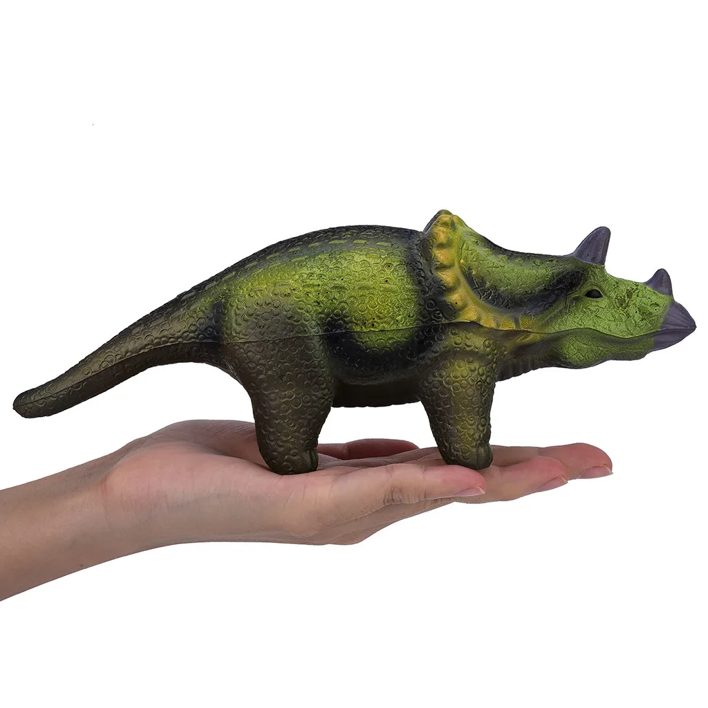 Jumbo сжимаемые игрушки мягкие трицератопы медленно поднимающаяся коллекция снятие стресса детские игрушки компресс