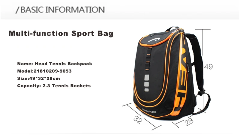 Многофункциональный теннисный рюкзак для головы теннисная сумка 2-3 теннисная сумка для ракеток упаковка для бадминтона теннисный рюкзак с ракеткой Raqueta Tenis PU