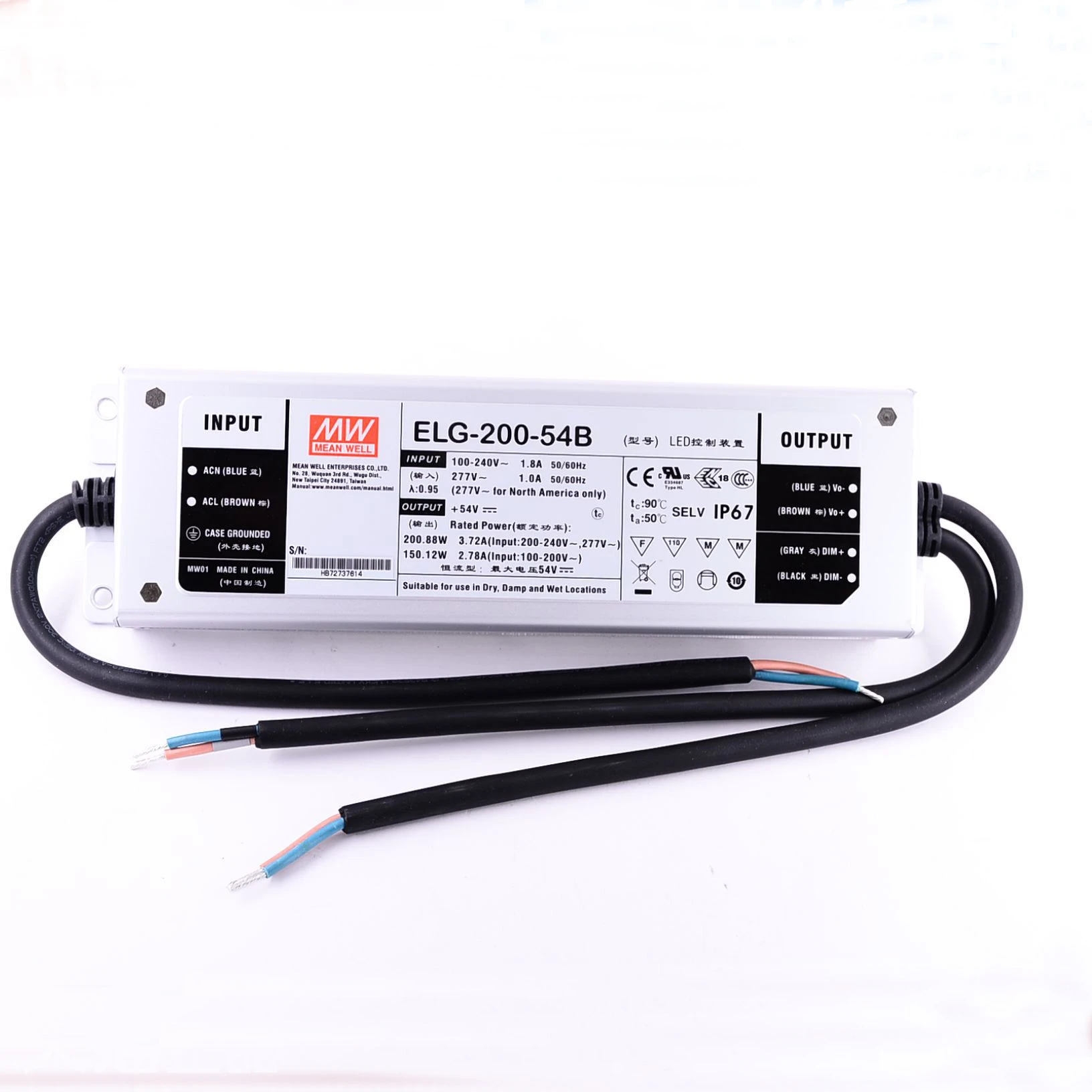 2A 50W IP67 Dimming Constant current source for UV LED module gel