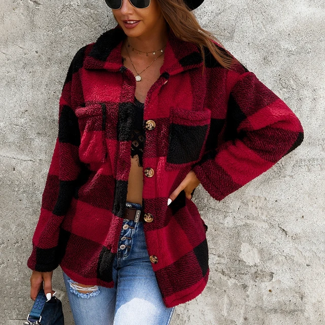 Loose Coat Women Casual Fleece Jackets 