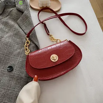 

Fashion Solid Color Crossbody Shoulder Bags Women Retro PU Leather Outdoor Travel Messenger Pouch for Lady Girl