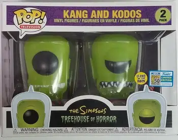 

Funko POP The Simpsons Collection Model Toys Treehouse of Horror Kang and Kodos Glow in The Dark Action Figures Toys