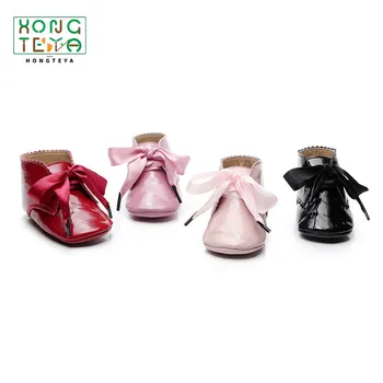 

Baby Girl PU Leather Shoes Non-slip Lace-up Soft Sole Shoes Prewalker Walking Toddler Baby Boys Shoes Drop Shipping