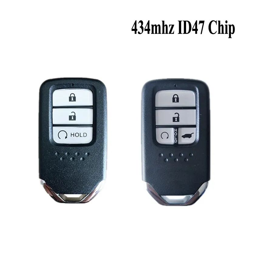 3/4 Кнопка дистанционный смарт ключ-брелок 434 МГц 47 чип для Honda URV CRV