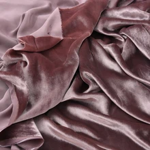 Camel-colored шелковистый Бархат шелковистый бархат Весна и Осень Бархатная ткань 1,14 м