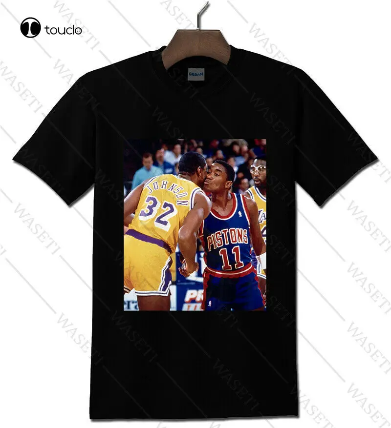 Футболка с изображением Томаса X Magic Johnson Legend черная футболка размеры S-5XL | Мужская