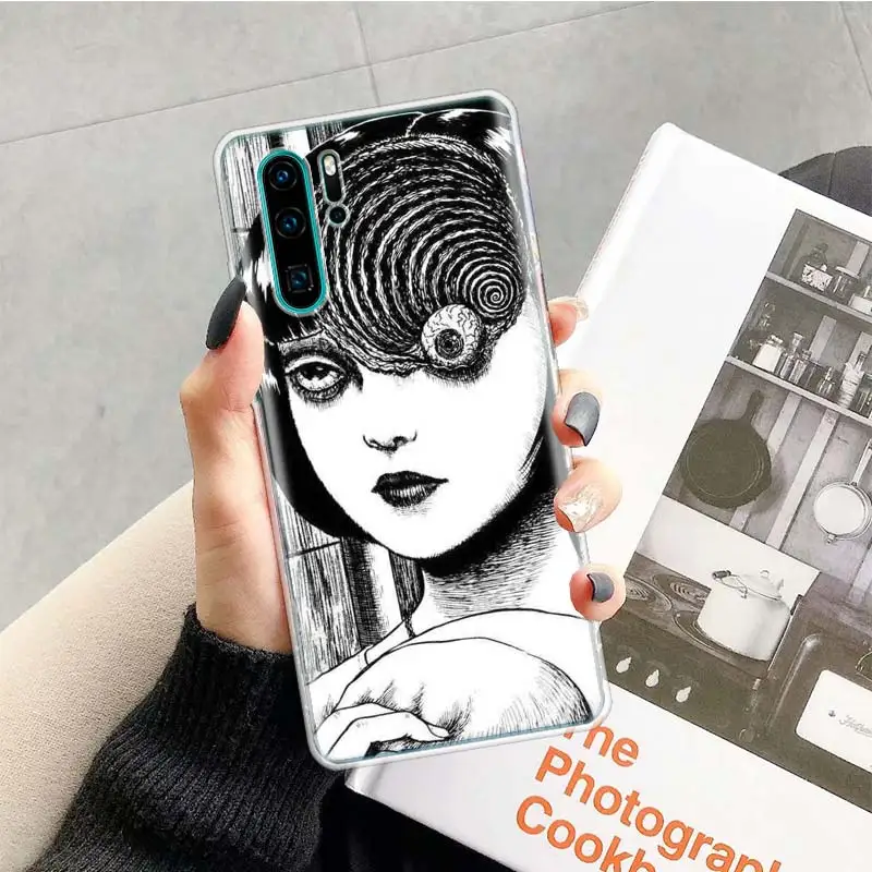 Чехол Junji Ito для тройников с ужасом для huawei P20 P30 P Smart Z Plus P10 mate 30 10 20 Lite Pro силиконовый чехол для телефона - Цвет: TR096-7
