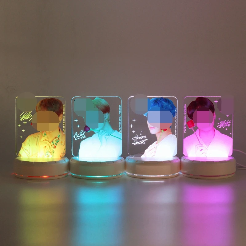 

KPOP bangtan boys LED Light Stand picture acrylic map of the soul persona album single stand picutre kpop bangtan boys