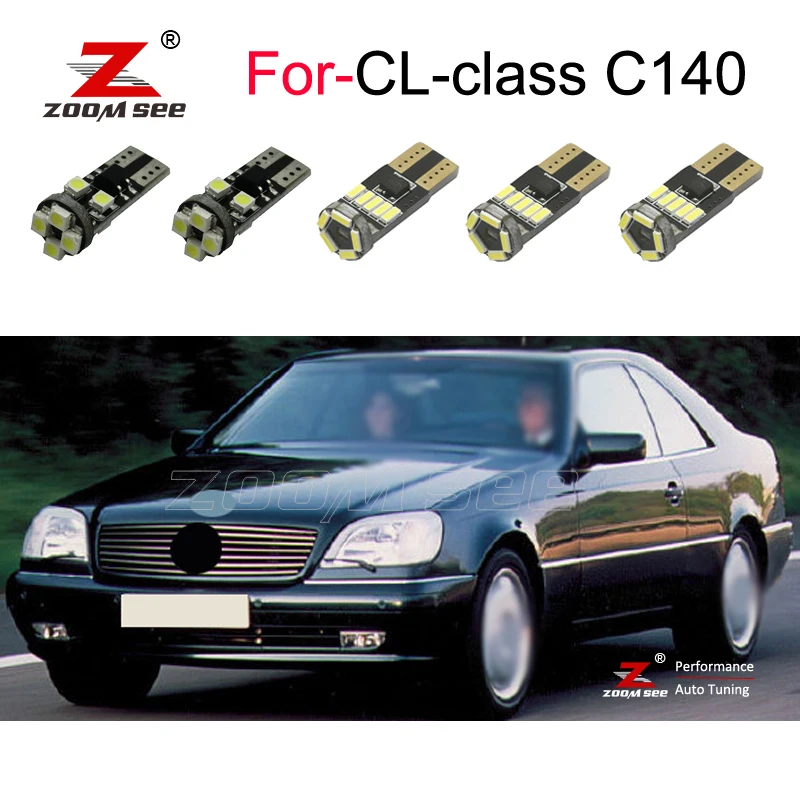 15 шт. светодиодные лампы для салона Mercedes Benz CL class W140 C140 CL500 CL600 (1993 1998)|canbus error free|error