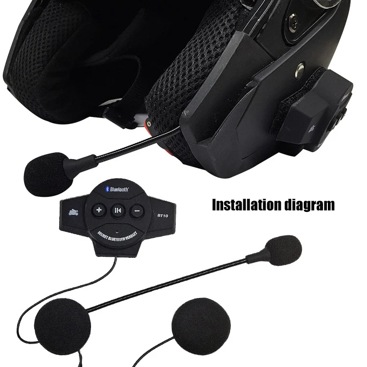 Высокое качество мотоциклетный шлем Bluetooth 4,1 гарнитура с микрофоном+ мягкий наушник