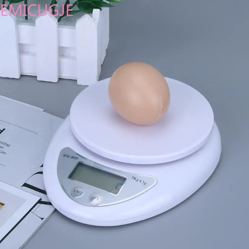 

Food Balance Measuring Weight Kitchen Scales Libra Portable 5kg Digital Scale LCD Electronic Scale Steelyard Postal