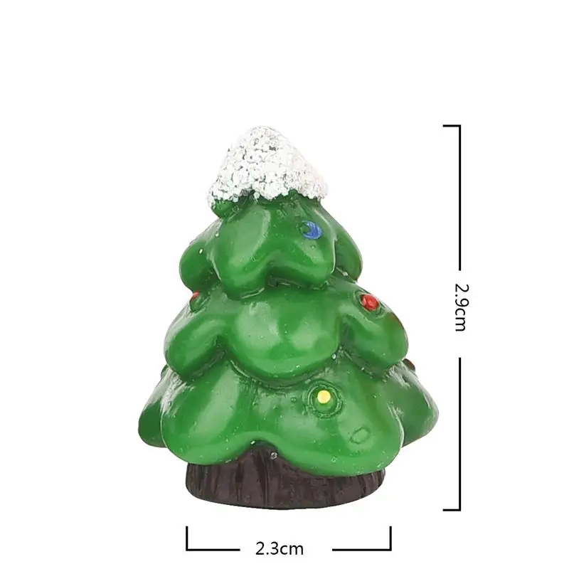 28 стилей миниатюрная Рождественская елка Санта Клаус Снеговики Террариум аксессуары Подарочная коробка Волшебные садовые фигурки Кукольный дом Декор - Цвет: 22