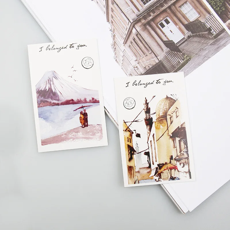 28Sheets/Set All Over The World Lomo Card Mini Postcard/Greeting Card/Christmas Gift Card